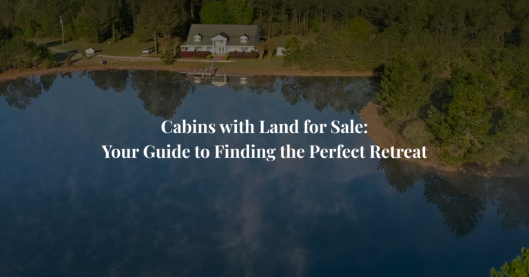 Cabins with Land for Sale: Your Guide to Finding the Perfect Retreat